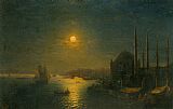 A Moonlit View of the Bosphorus by Ivan Constantinovich Aivazovsky